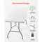 HDPE Folding Camping Table with Steel Legs, Carry Handle and Locking Design